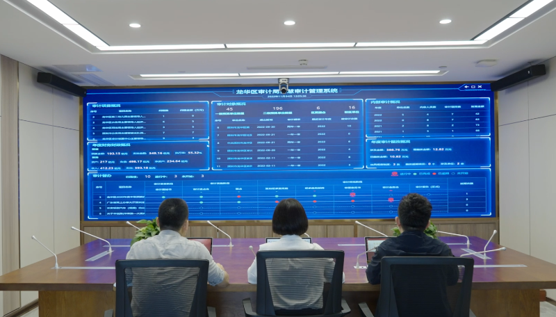 图4 智慧审计管理系统指挥管理中心实景.png