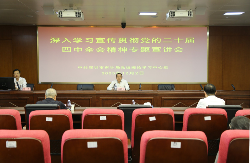 市审计局举办学习贯彻党的二十届四中全会精神宣讲会